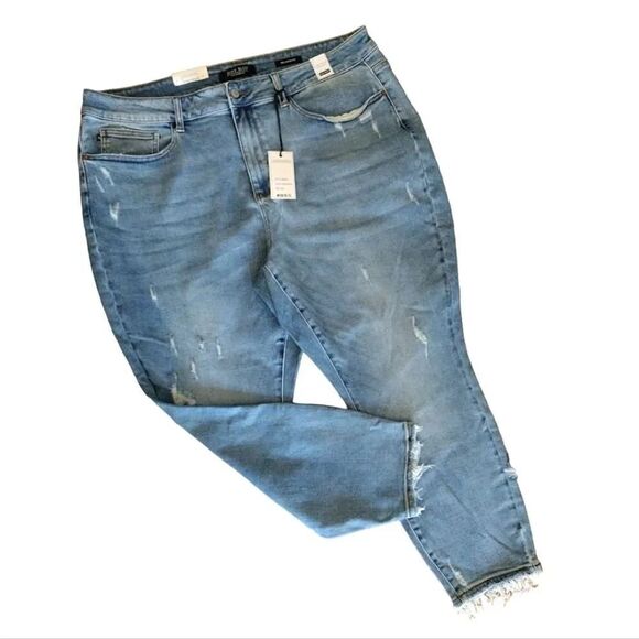 Judy Blue Mineral Wash Relaxed High Waist Jeans PlusSize 22W NWT - Picture 6 of 15